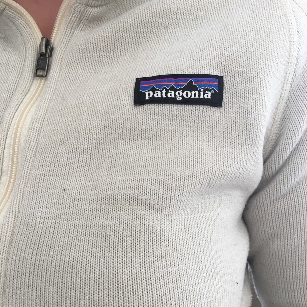 XS Patagonia Quarter Zip Pullover in Cream